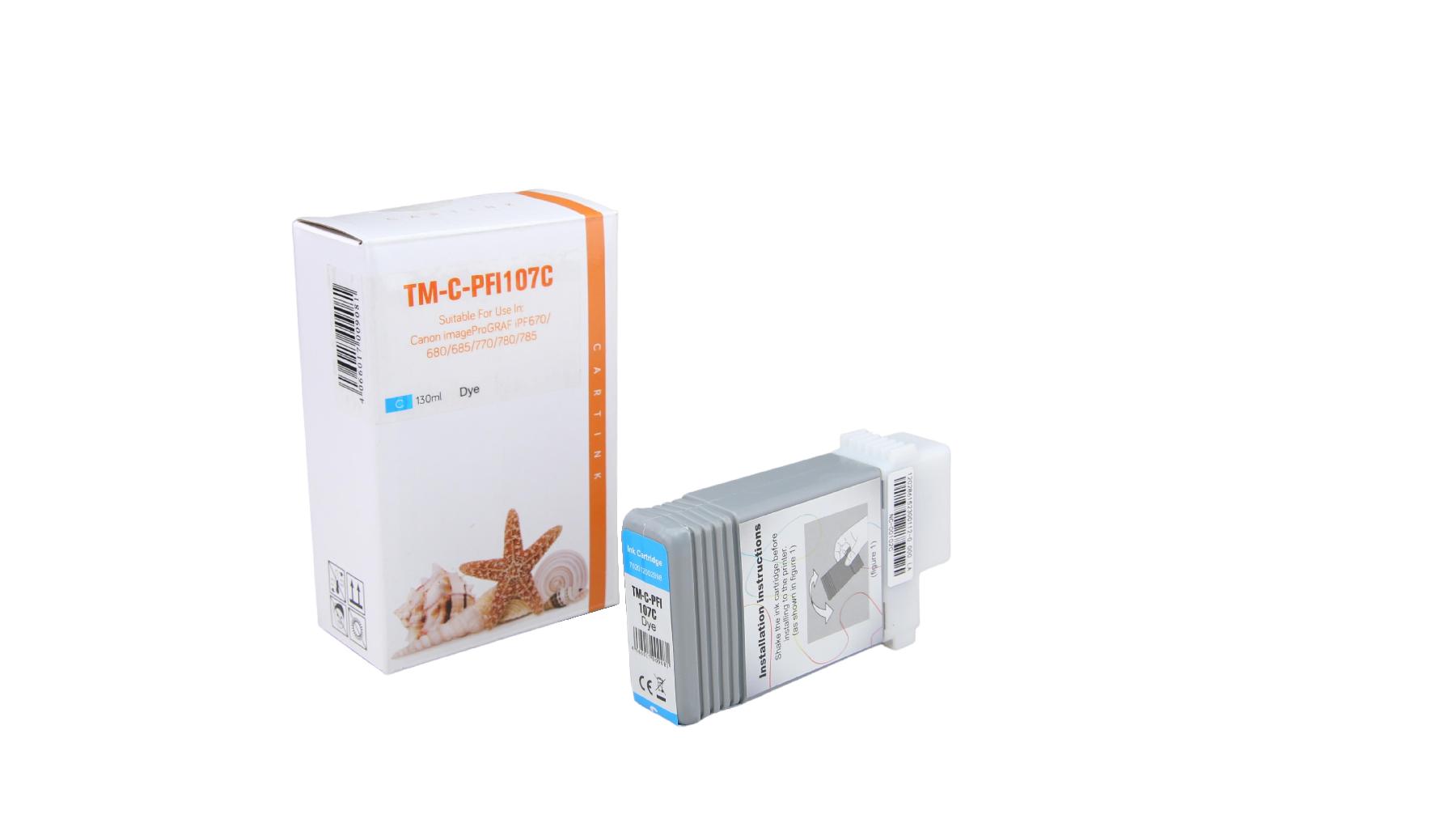 PFI107C Refill Tinte Cyan für Canon / 6706B001 / 130ml