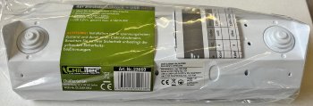 4-fach Steckdosenblock + 2x USB, weiß, 250V~/ 16A, Aufbaumontage, USB 3,1A