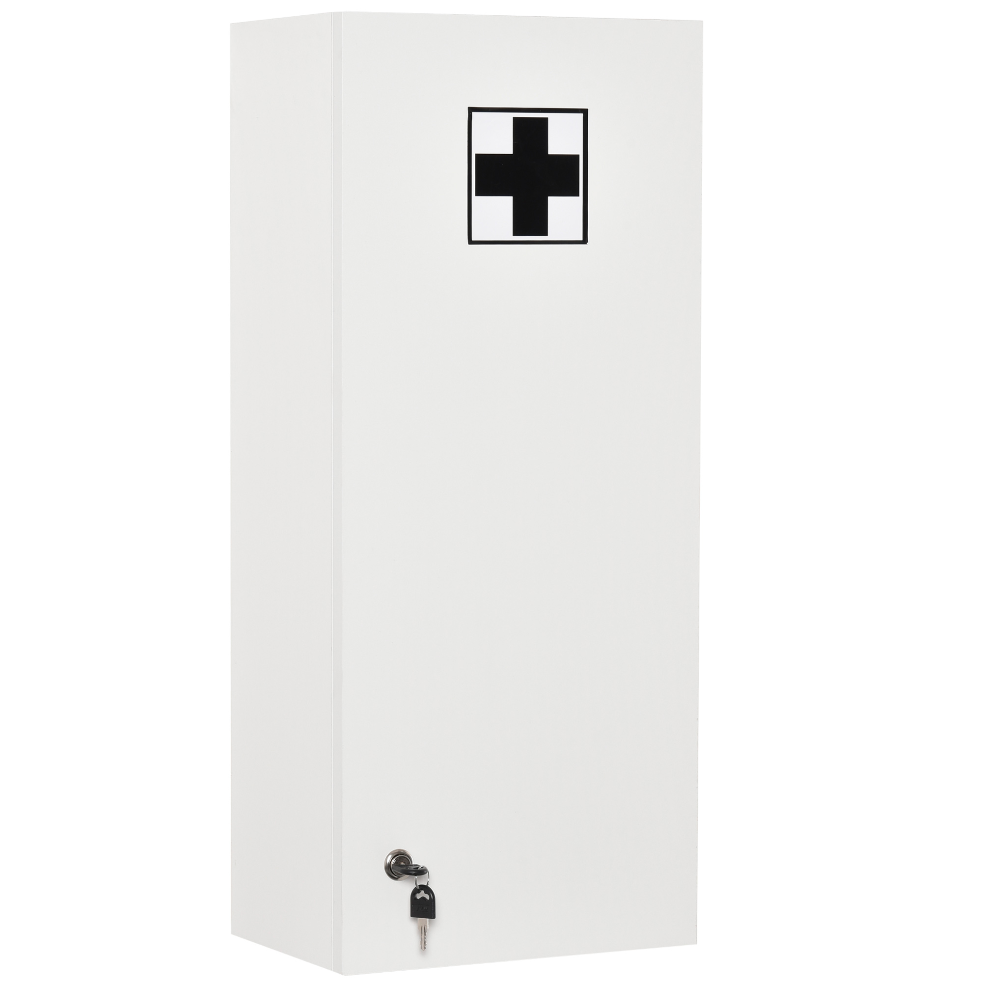 Medizinschrank Arzneischrank Wandschrank Hängeschrank mit verstellbarer Ablage Erste-Hilfe-Kreuz abschließbar für Badezimmer Küche Flur Weiß 30x20x70 cm Medizinschrank Arzneischrank Wandschrank Hängeschrank mit verstellbarer Ablage Erste-Hilfe-Kreuz abschließbar für Badezimmer Küche Flur Weiß 30x20x70 cm