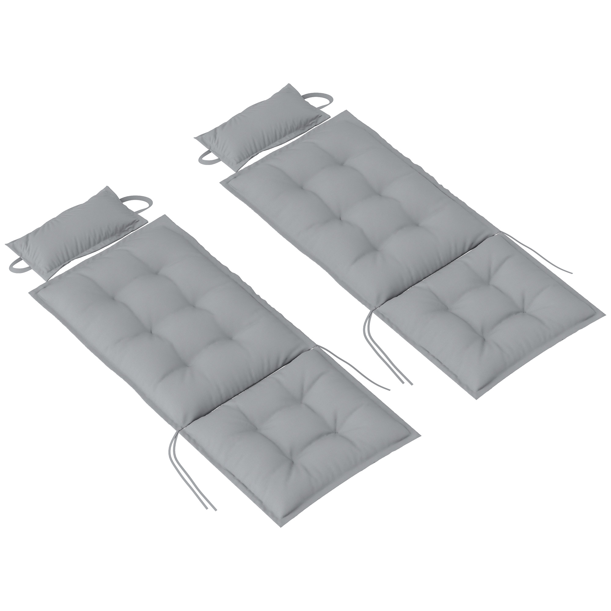 2er Set Auflage für Sonnenliege Wasserabweisend Liegenauflage für Gartenliege Polsterauflage 50x116x5 cm, Hellgrau 2er Set Auflage für Sonnenliege Wasserabweisend Liegenauflage für Gartenliege Polsterauflage 50x116x5 cm, Hellgrau