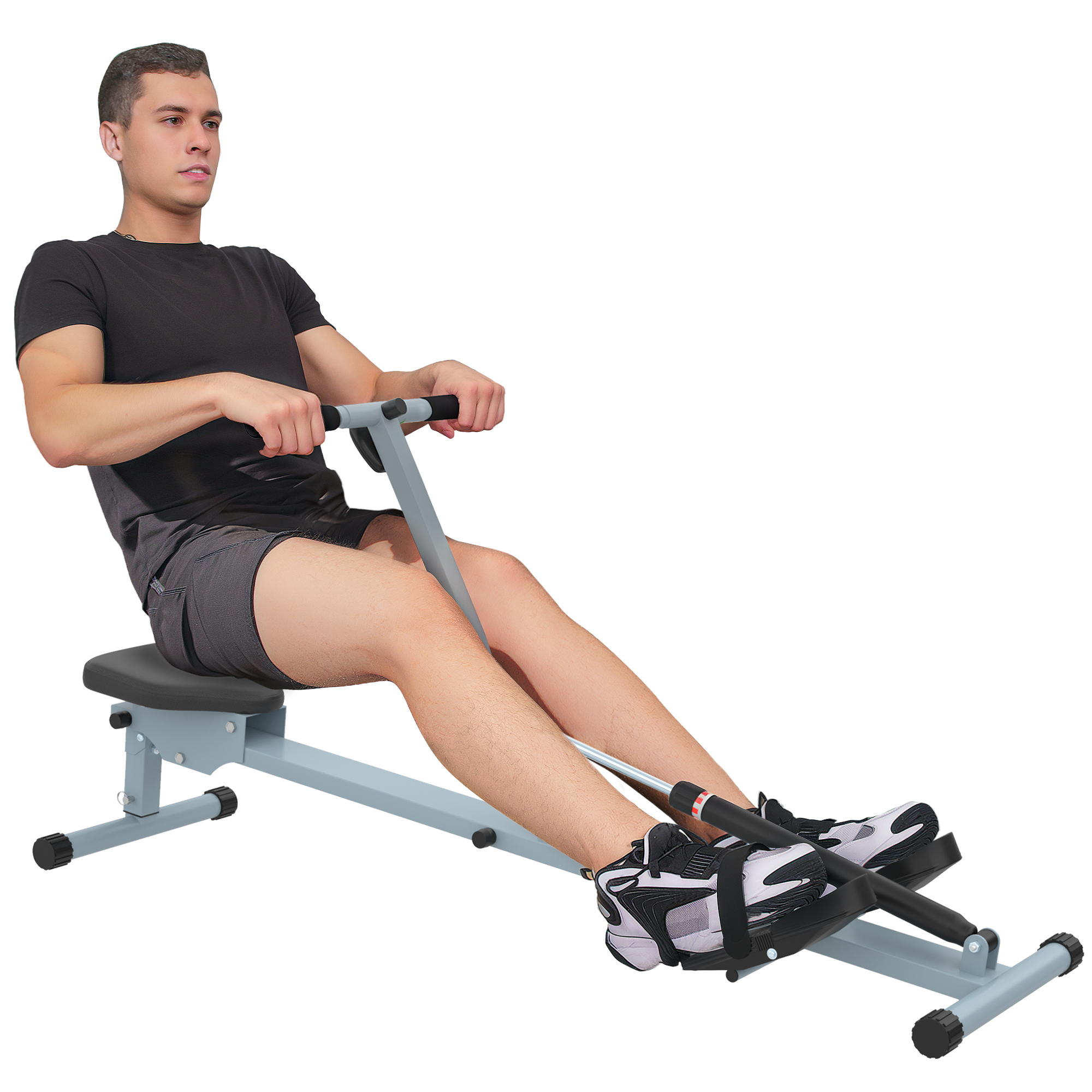 Rudergerät für Zuhause, Hydraulisches Fitness-Rudergerät mit LCD-Display, 12 Widerstandsstufen, Rudermaschine belastbar bis 100kg Fitnessgerät Trainingsgerät für das Ganzkörpertraining Rudergerät für Zuhause, Hydraulisches Fitness-Rudergerät mit LCD-Display, 12 Widerstandsstufen, Rudermaschine belastbar bis 100kg Fitnessgerät Trainingsgerät für das Ganzkörpertraining