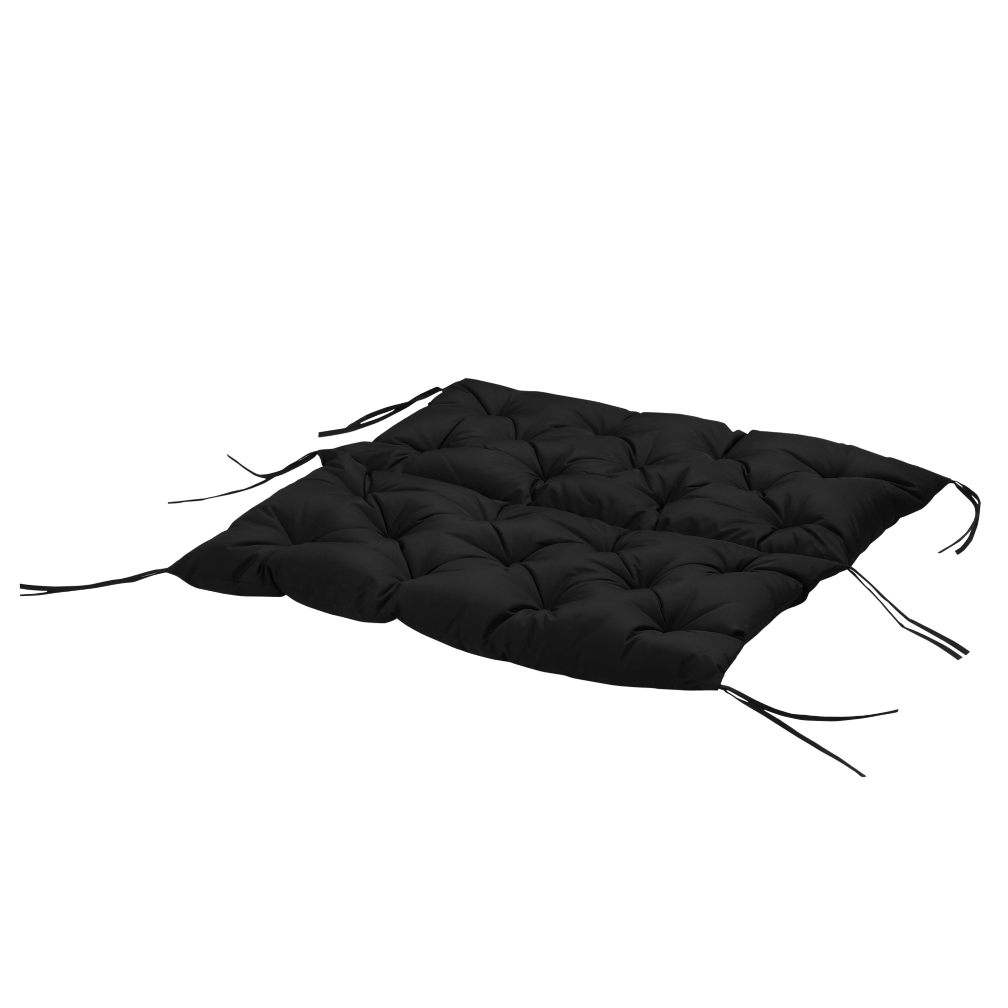 3 Sitzer Bankauflage 100x98x8 cm Bankkissen mit Bändern, Bankpolster für Gartenmöbel Hollywoodschaukel, Schwarz 3 Sitzer Bankauflage 100x98x8 cm Bankkissen mit Bändern, Bankpolster für Gartenmöbel Hollywoodschaukel, Schwarz