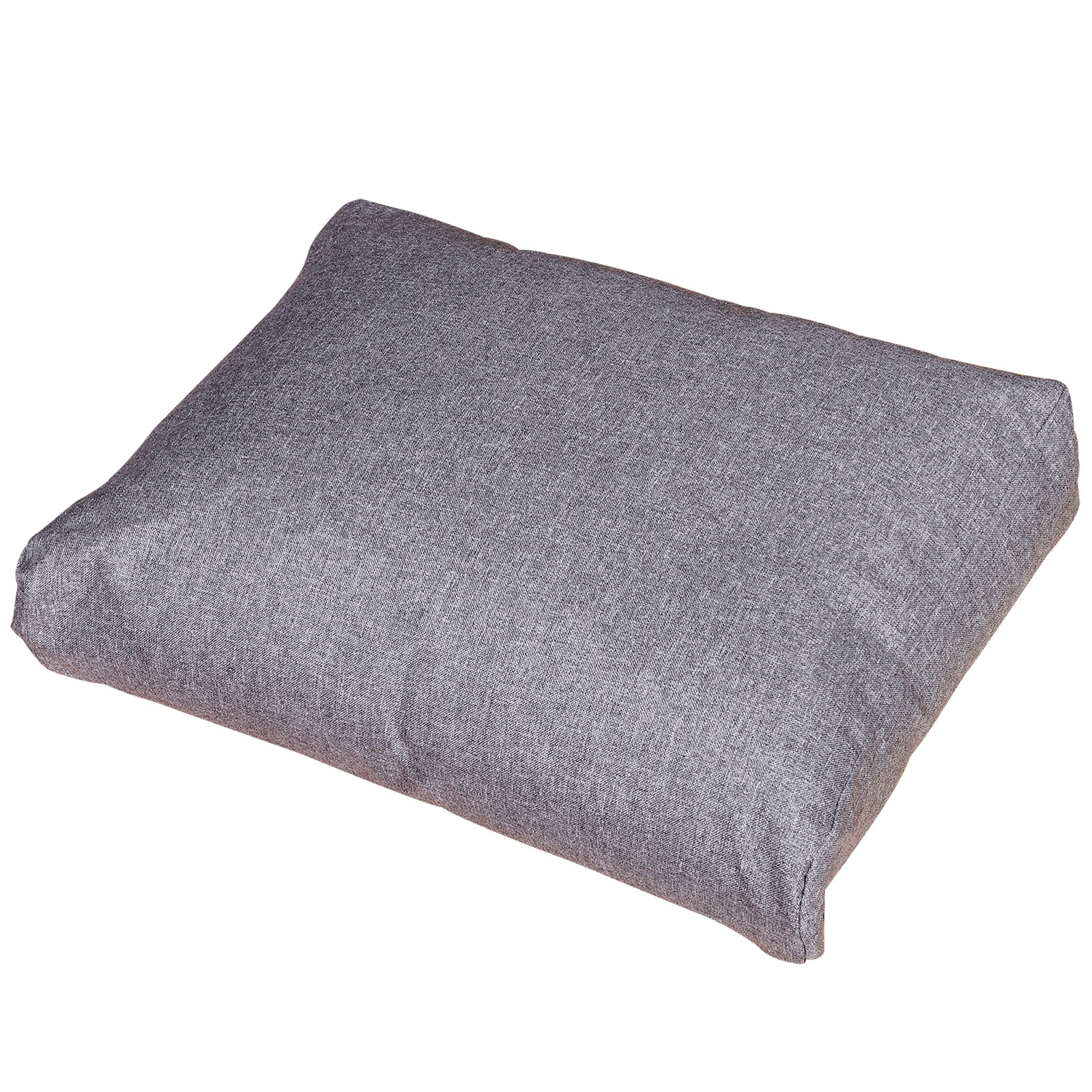 Vierteiliges Gartenmöbel Set, Sitzgruppe, Sofa mit Sitzkissen, Tisch mit Stauraum, Polyester, Grau, 138 x 69 x 63 cm