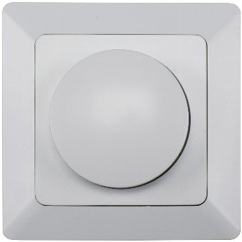 MILOS Dimmer für LED Lampen weiß matt / 250V~/ 3-60W, inkl. Rahmen, UP
