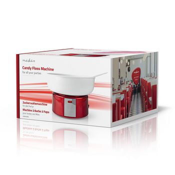 Zuckerwattemaschine | 500 W | rot / weiß