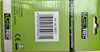 Aufputz Bewegungsmelder "CBM" 180° / IP44, 1-1200W, 3-Draht, weiß