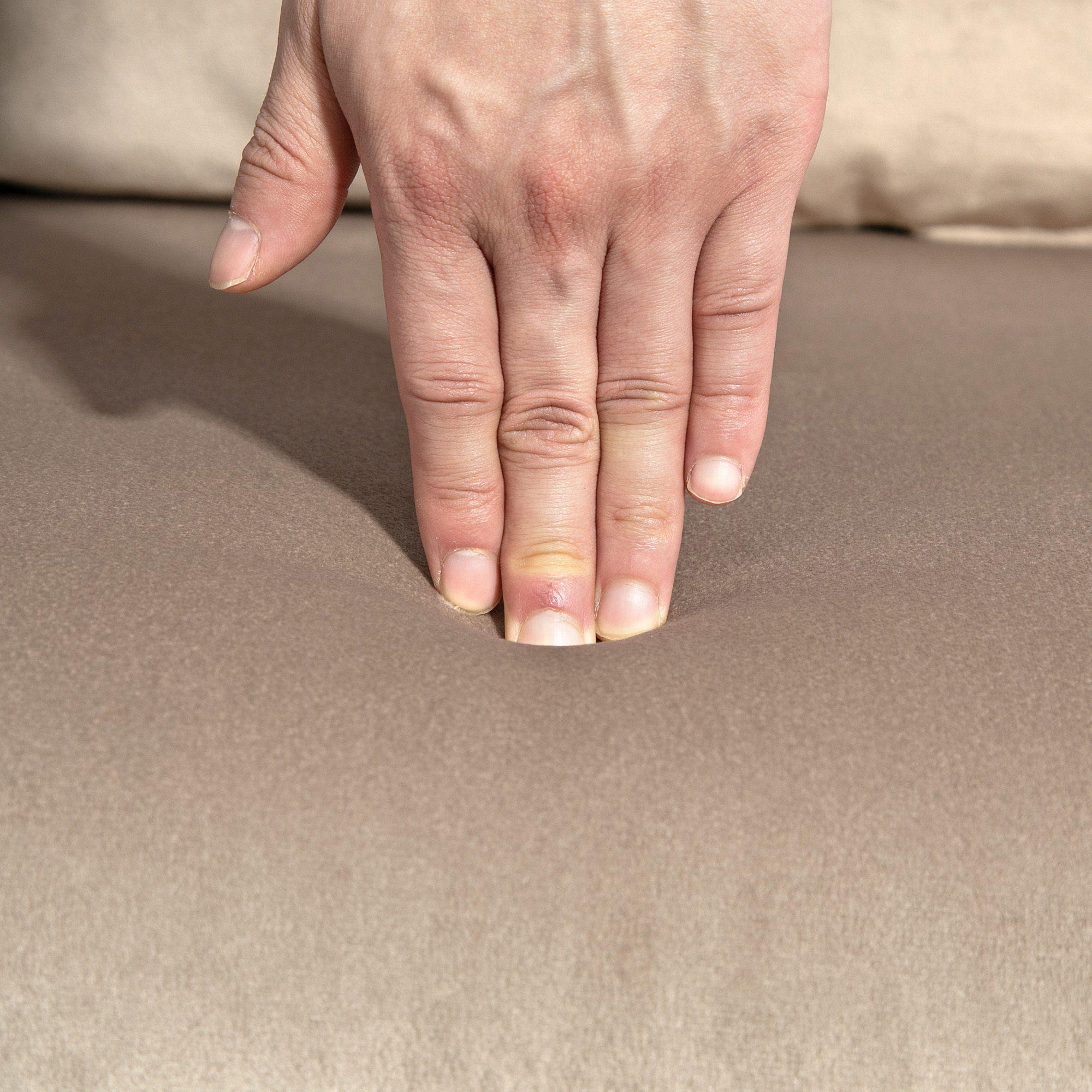 Schlafsessel, Gästebett, Holz-Armlehnen, metallrahmen, bis 120 kg, 102x73x81cm, Hellbraun