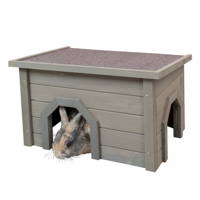 Trixie Natura Kleintierhaus - grau-grün, 50 × 30 × 37 cm Trixie Natura Kleintierhaus - grau-grün, 50 × 30 × 37 cm