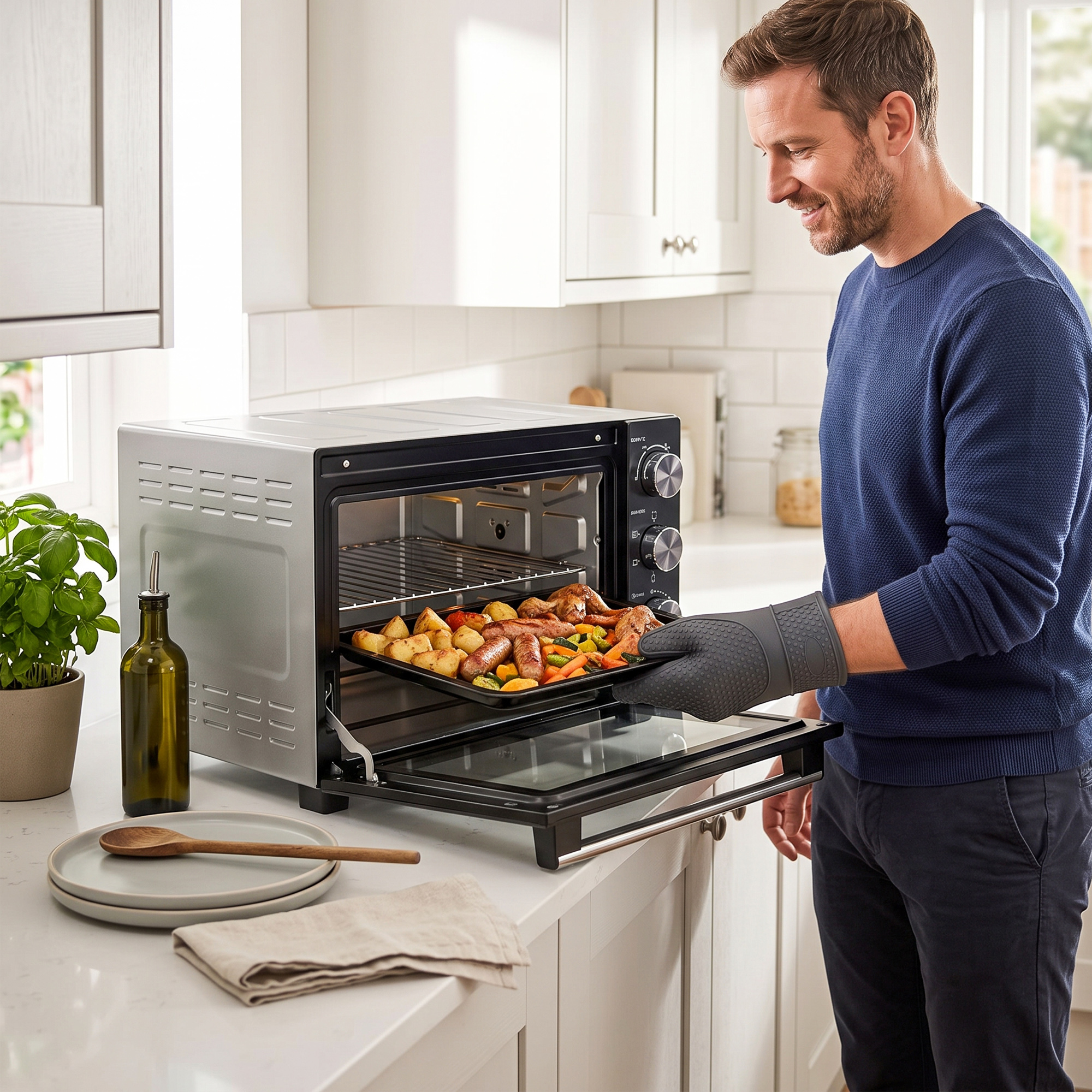 36 L Miniofen mit Umluft, 90–230 °C Temperaturregelung, 1500 W