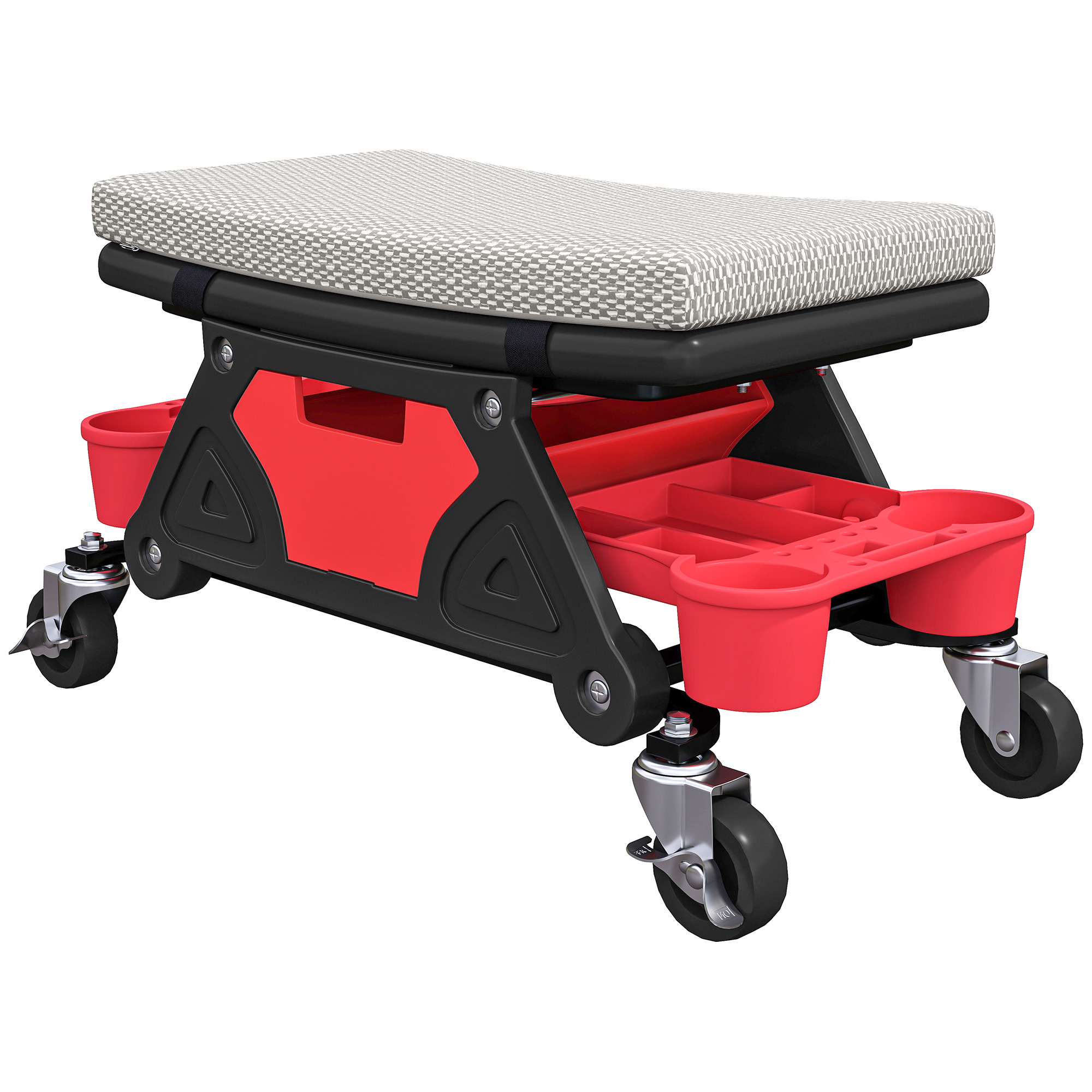 Werkstatthocker mit Rollen Ablagefläche 35cm hoch Rollhocker bis 135 kg belastbar Grau Werkstatthocker mit Rollen Ablagefläche 35cm hoch Rollhocker bis 135 kg belastbar Grau