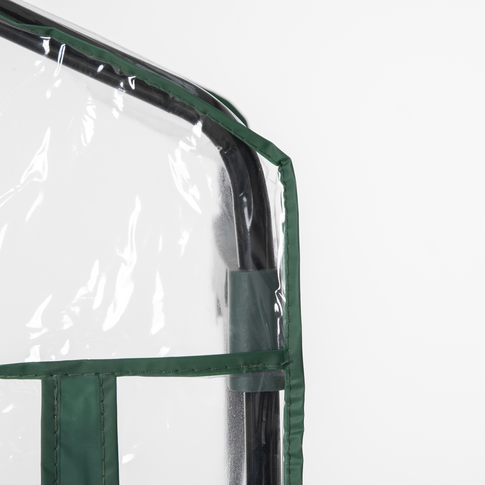 Foliengewächshaus Mini-Gewächshaus mit 5 Regale für Blumen oder Gemüse Aufzucht Treibhaus Transparent+Grün Stahl Kunststoff 69 x 49 x 193 cm