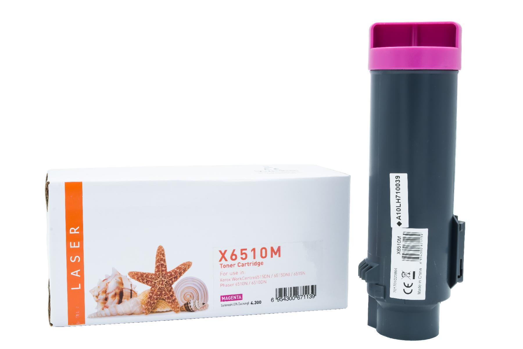 PHASER6510MHC alternativ Toner magenta für Xero / 106R03691 / 4.300 Seiten PHASER6510MHC alternativ Toner magenta für Xero / 106R03691 / 4.300 Seiten