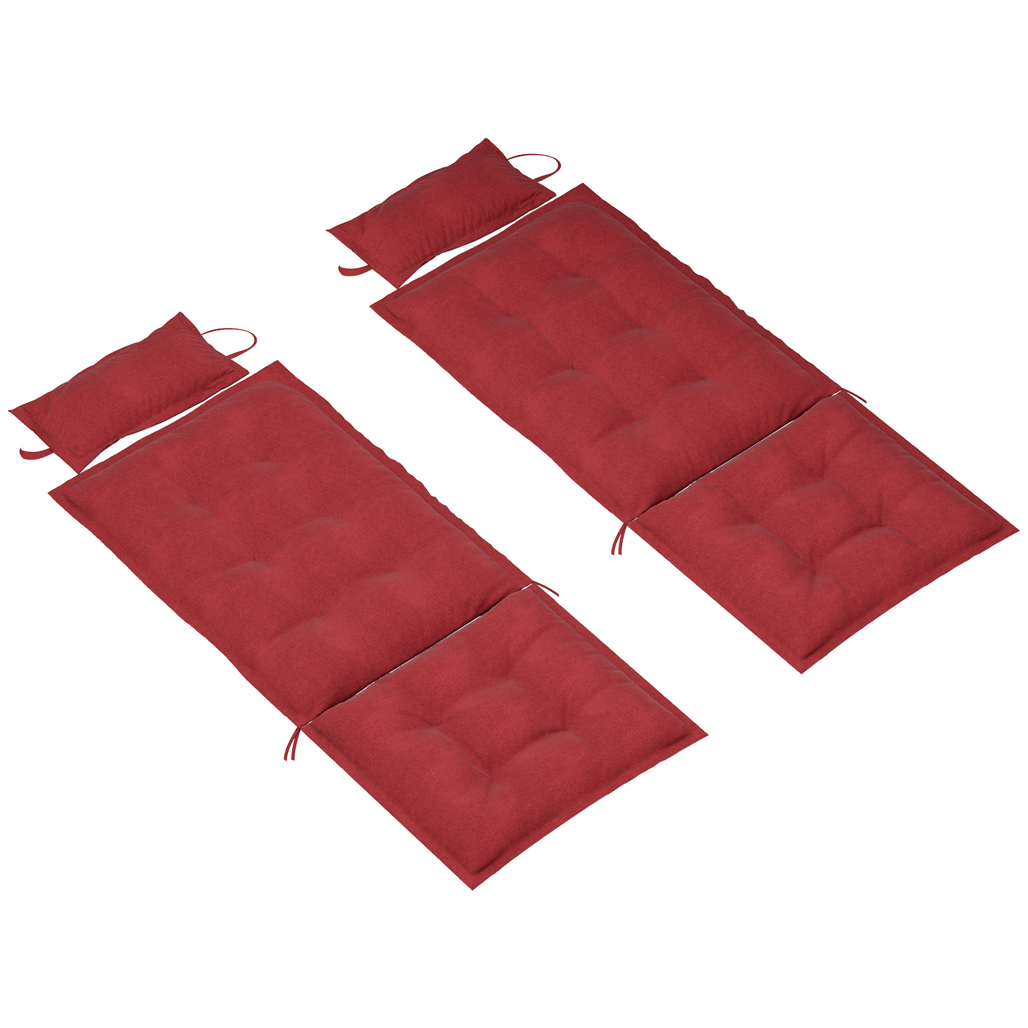 2er Set Auflage für Sonnenliege Wasserabweisend Liegenauflage für Gartenliege Polsterauflage 50x116x5 cm, Weinrot 2er Set Auflage für Sonnenliege Wasserabweisend Liegenauflage für Gartenliege Polsterauflage 50x116x5 cm, Weinrot