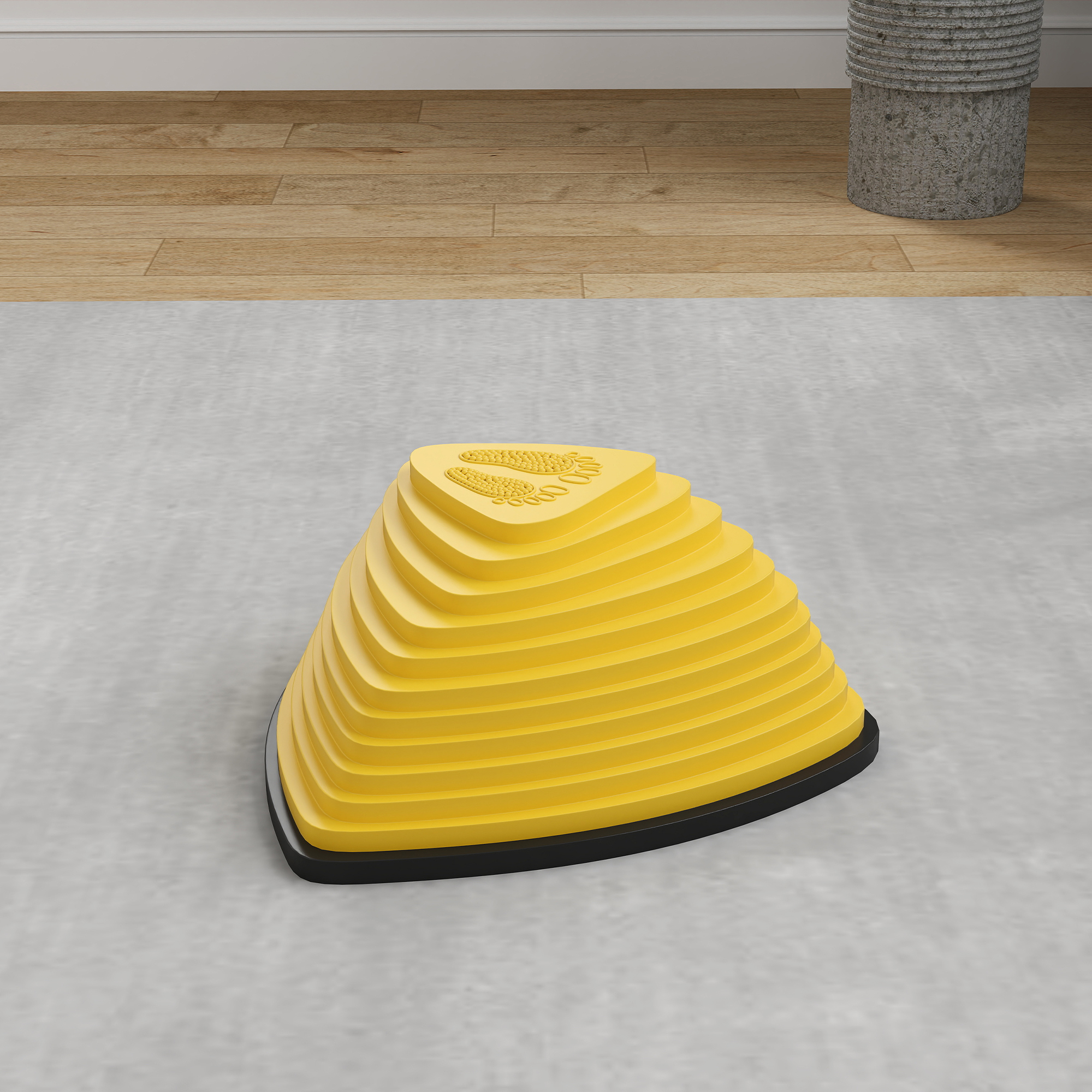 6er-Set Trittsteine, rutschfestes Design, für drinnen & draußen, stapelbar, Bunt