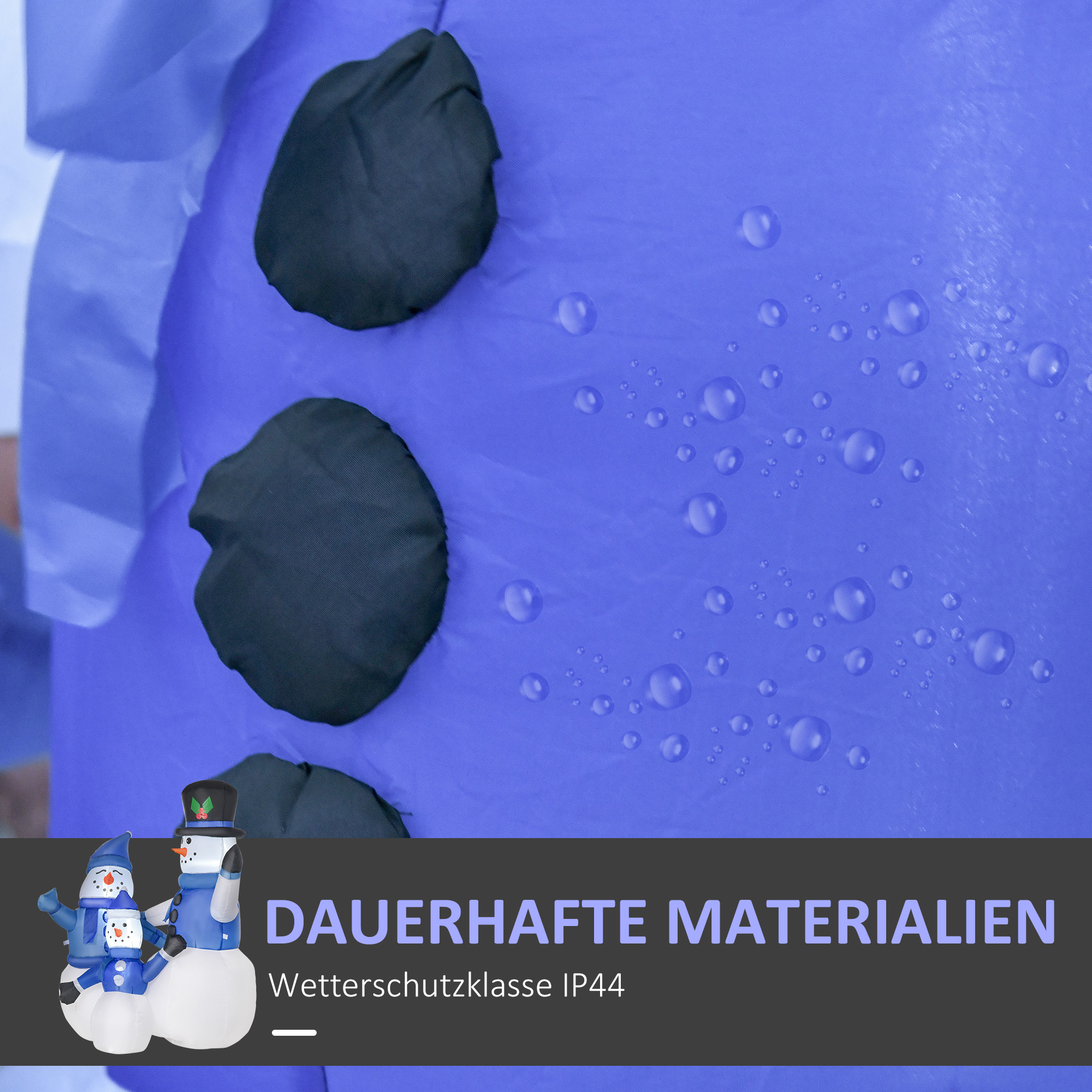 Schneemänner Schneemann Weihnachtsdekoration, LED-Lichter, 1,8 m, inkl. Gebläse, selbstaufblasend