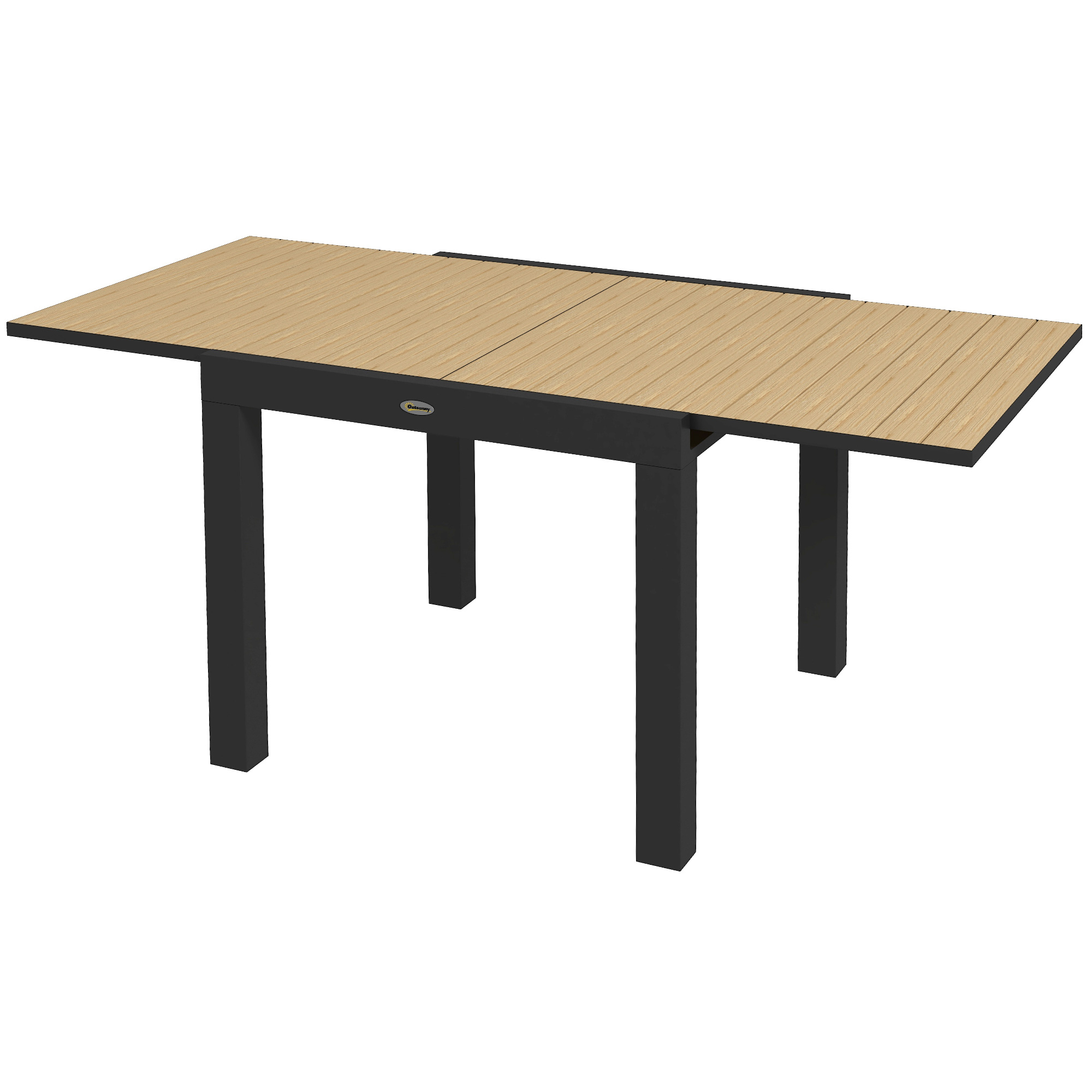 Gartentisch Outdoor-Tisch, wetterbeständig, 162 x 80 x 75 cm, Gelb
