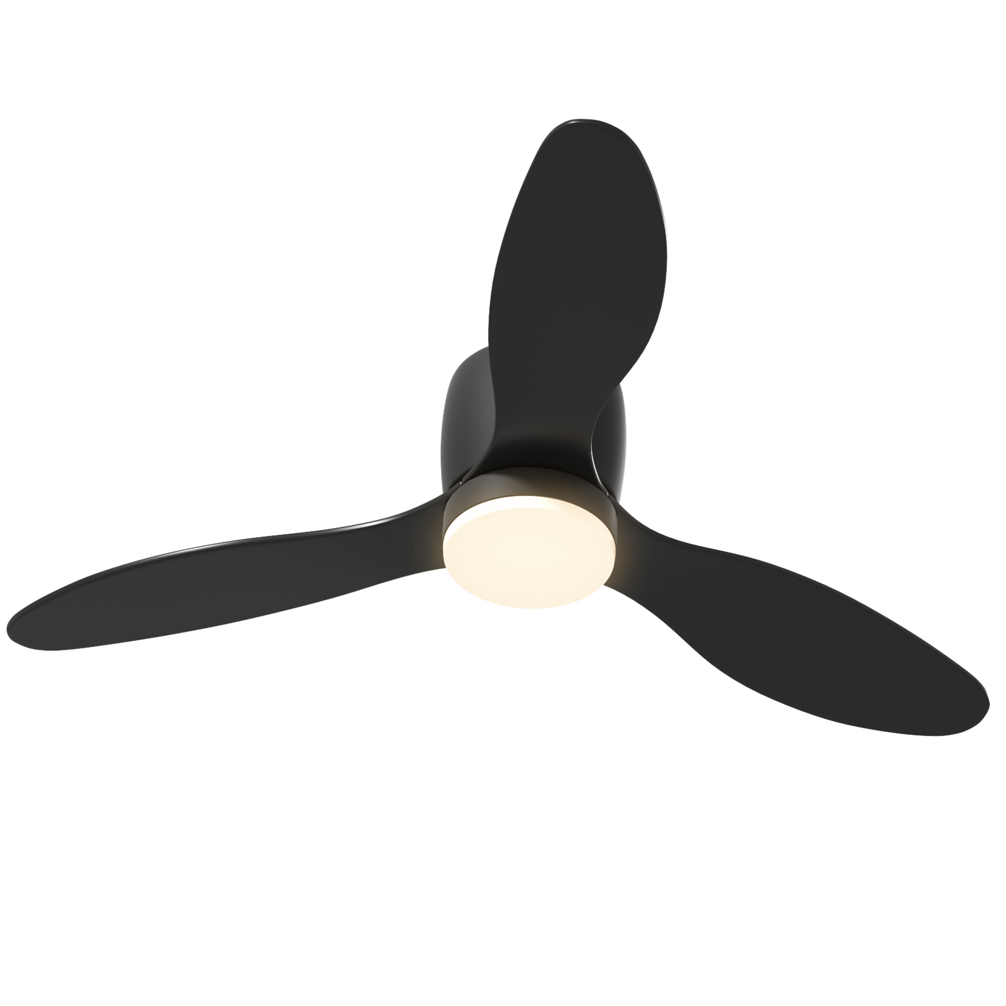 Deckenventilator mit Lampe und Fernbedienung, 3 Lichtfarben, 6 Geschwindigkeiten, Einstellbare Helligkeit, Schwarz Deckenventilator mit Lampe und Fernbedienung, 3 Lichtfarben, 6 Geschwindigkeiten, Einstellbare Helligkeit, Schwarz
