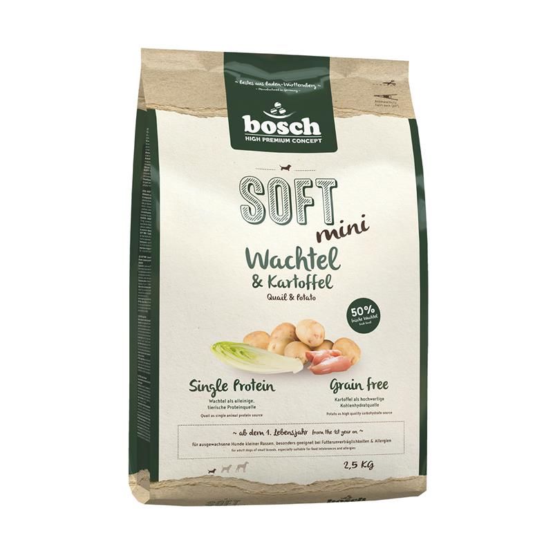 Bosch Soft Mini Wachtel & Kartoffel - 2,5 kg Bosch Soft Mini Wachtel & Kartoffel - 2,5 kg
