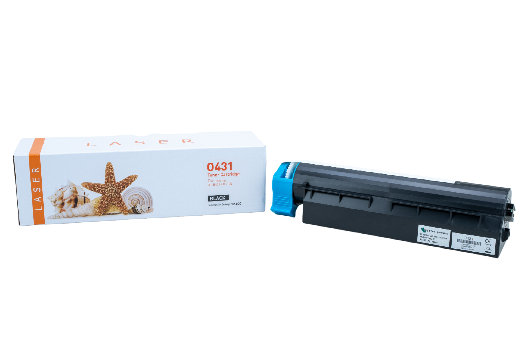B431 alternativ Toner black für OKI / 44917602 / 12.000 Seiten