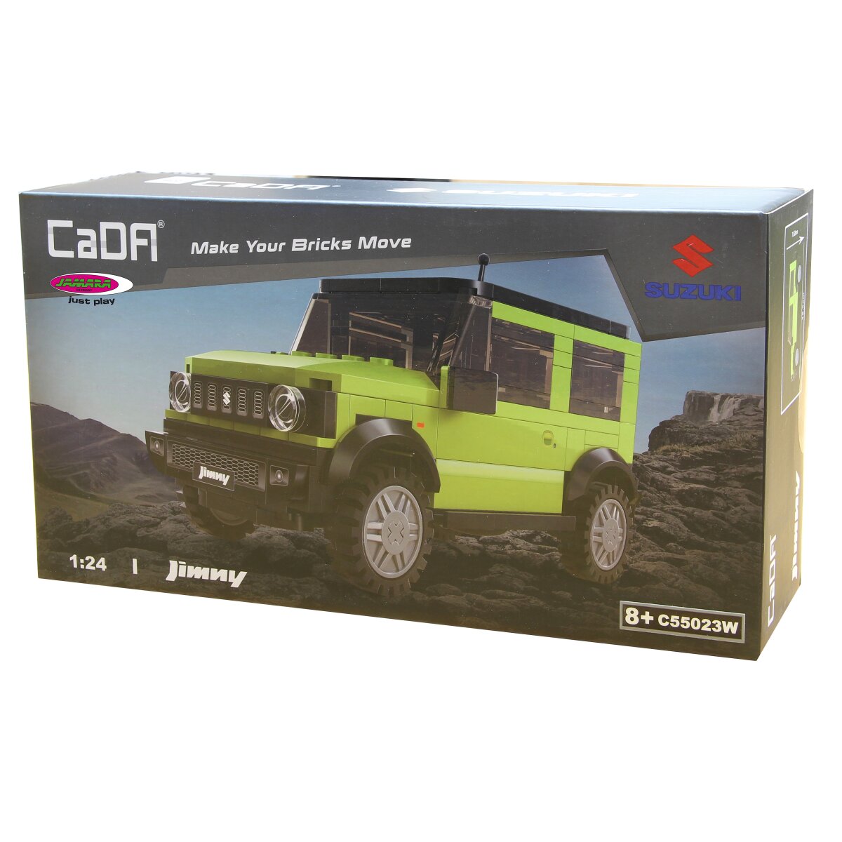 CaDA Suzuki Jimny 1:24 grün Bricks