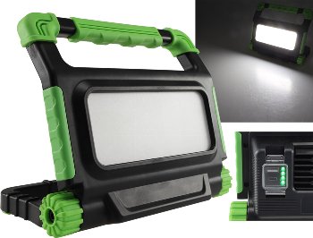 LED Baustrahler mit Akku "BSA-30", 30W, 2400lm, 4500K / neutralweiß