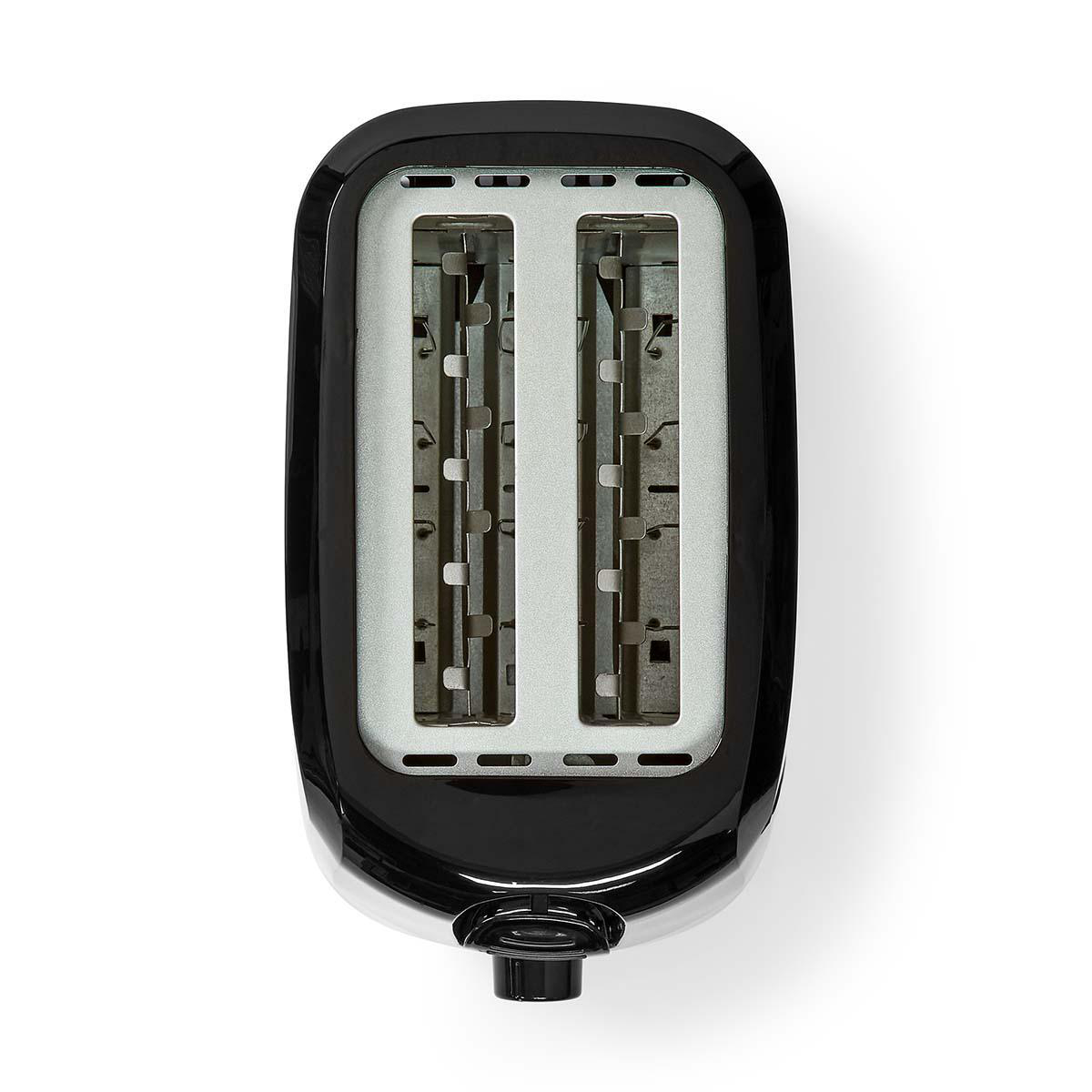 Toaster | 2 Brotscheiben | 2 Steckplätze | Bräunungsstufen: 6 | schwarz