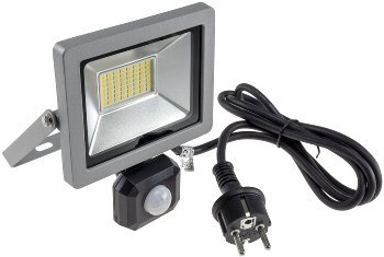 LED-Fluter SlimLine "CTF-SLT30 PIR", 30W, IP44, 2960lm, 4200K, Bewegungsmelde