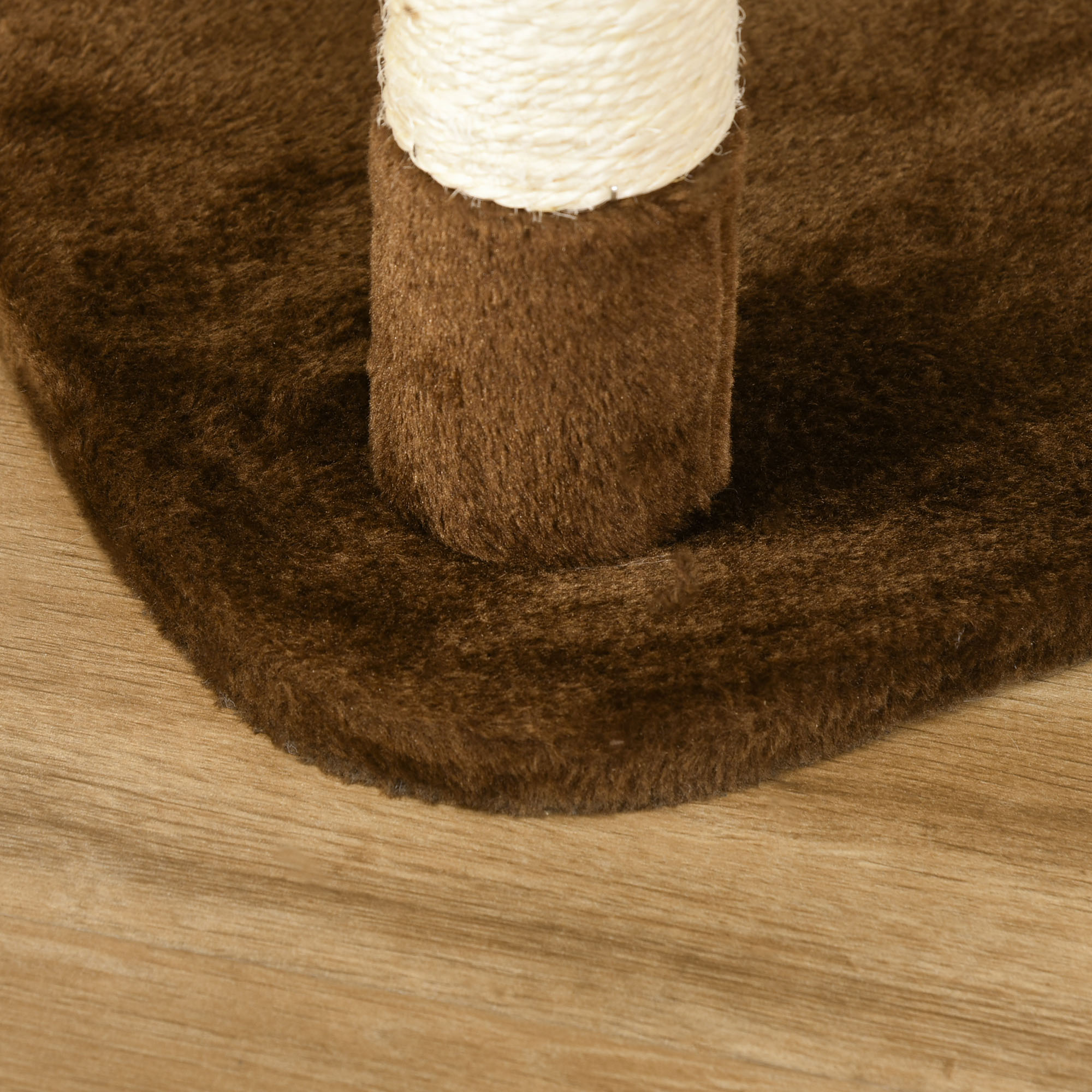 Kratzbaum mit Katzenhöhle Hängematte XXL Katzenbaum Kletterbaum Kletterbaum für Katzen Mehrstufiges Multiaktivitätszentrum Plüsch Braun 65 x 50 x 153 cm
