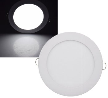 LED Licht-Panel "QCP-17R", Ø 17cm, 230V, 12W, 1020Lumen,4200K / neutralweiß