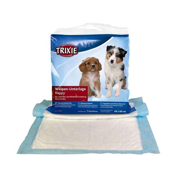 Trixie Welpen-Unterlage Nappy-Stubenrein 60x60cm - 10er Trixie Welpen-Unterlage Nappy-Stubenrein 40x60cm - 7er