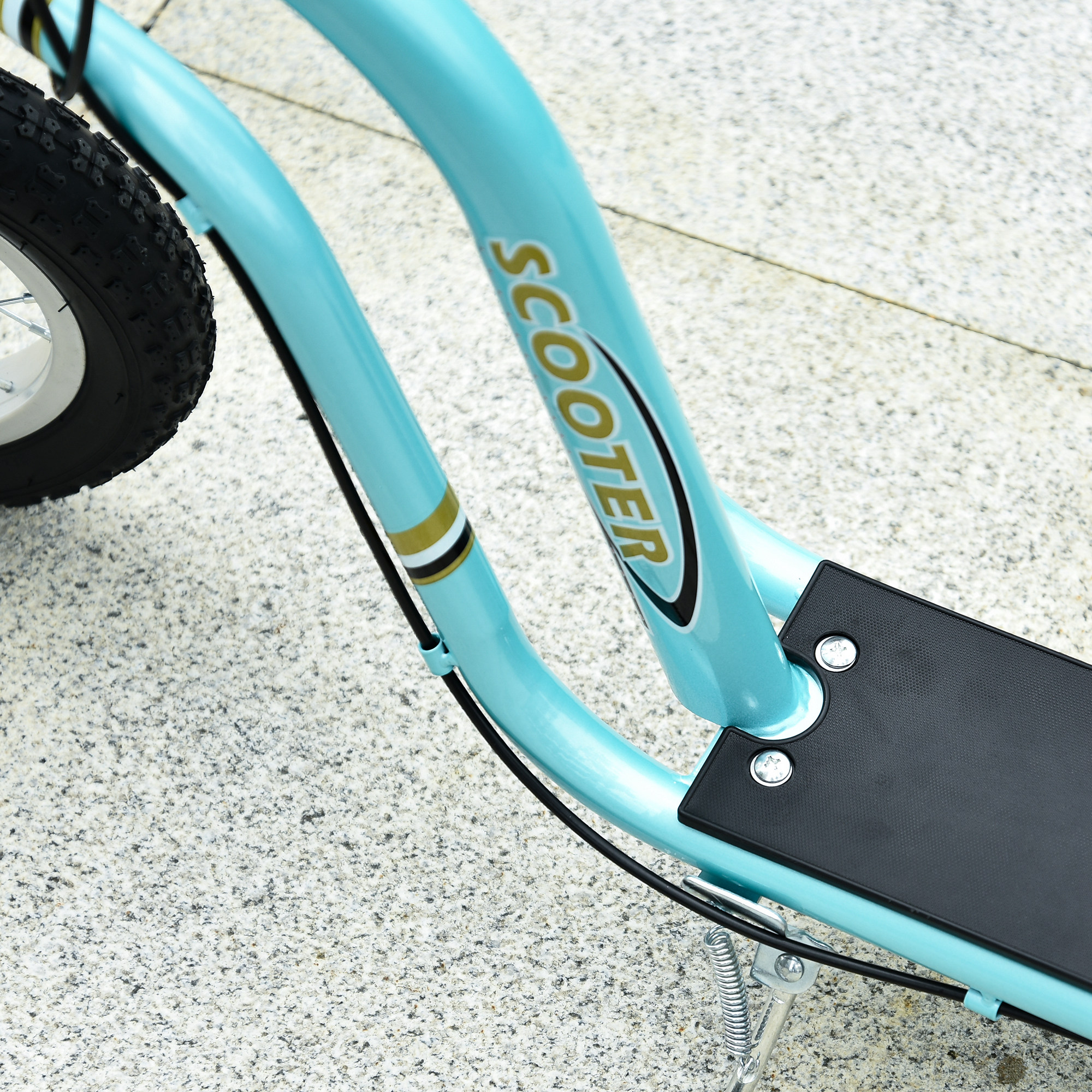 Kinderroller ab 5 Jahre, Tretroller, Cityroller für Kinder, Aluminium, 120 x 58 x 85-95 cm, Hellblau