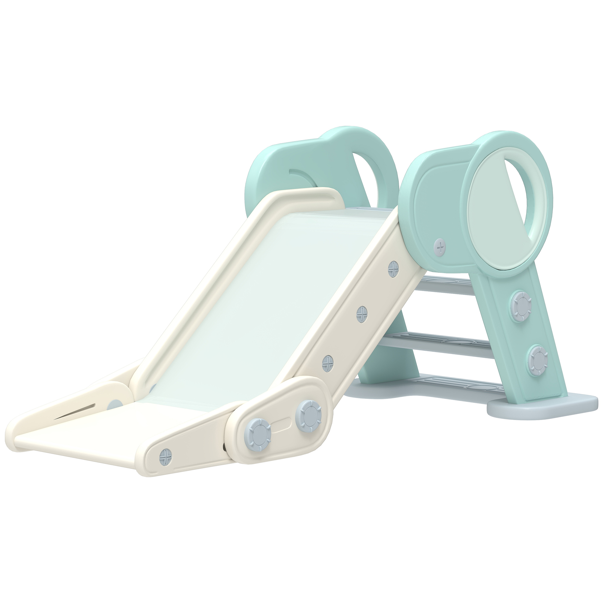 Rutsche für Kleinkinder, klappbar, Indoor, rutschfeste Stufen, erhöhter Sicherheitsrand, grün Rutsche für Kleinkinder, klappbar, Indoor, rutschfeste Stufen, erhöhter Sicherheitsrand, grün