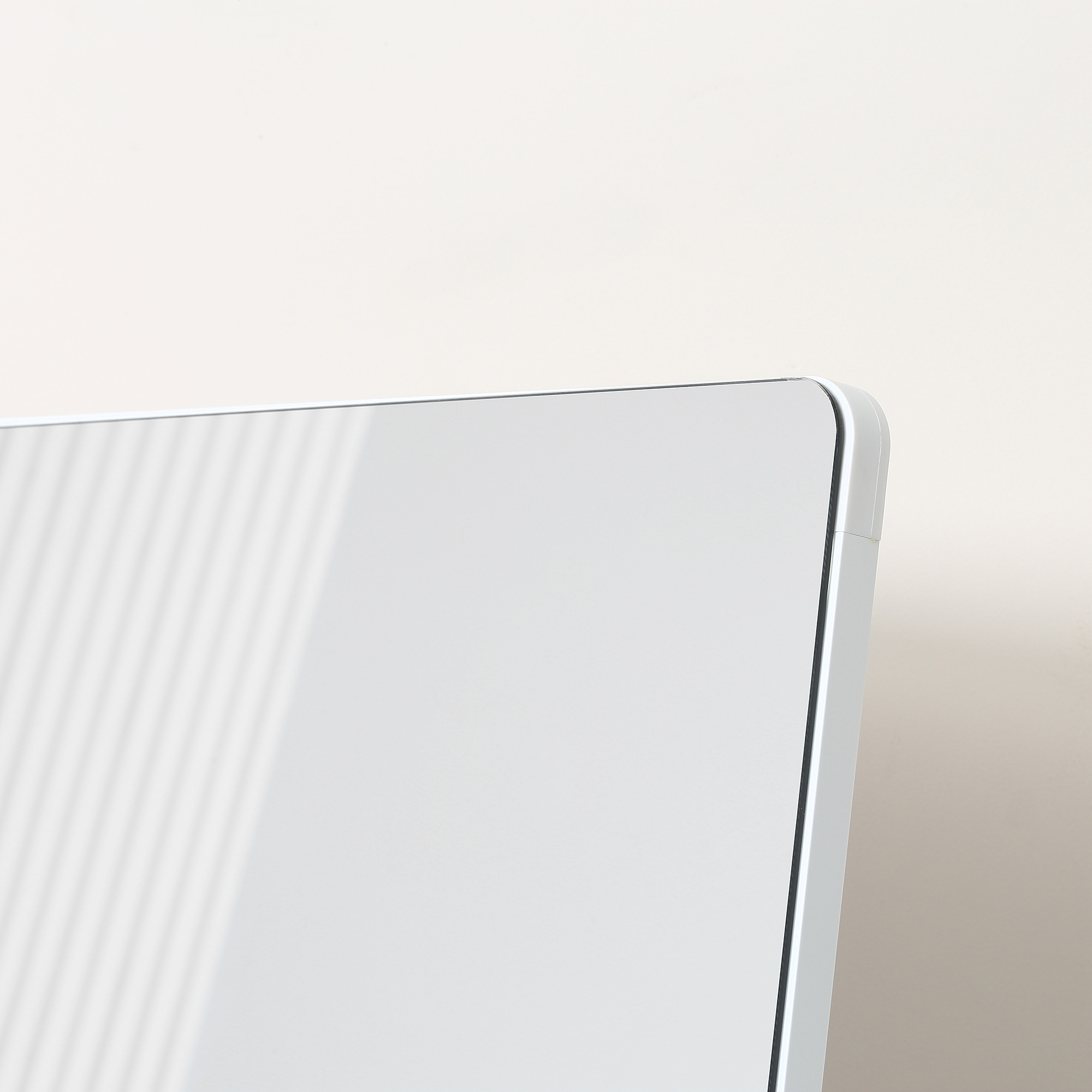 Standspiegel Wandspiegel Ganzkörperspiegel, Aluminium, 45 cm x 37 cm x 158,5 cm, Silber