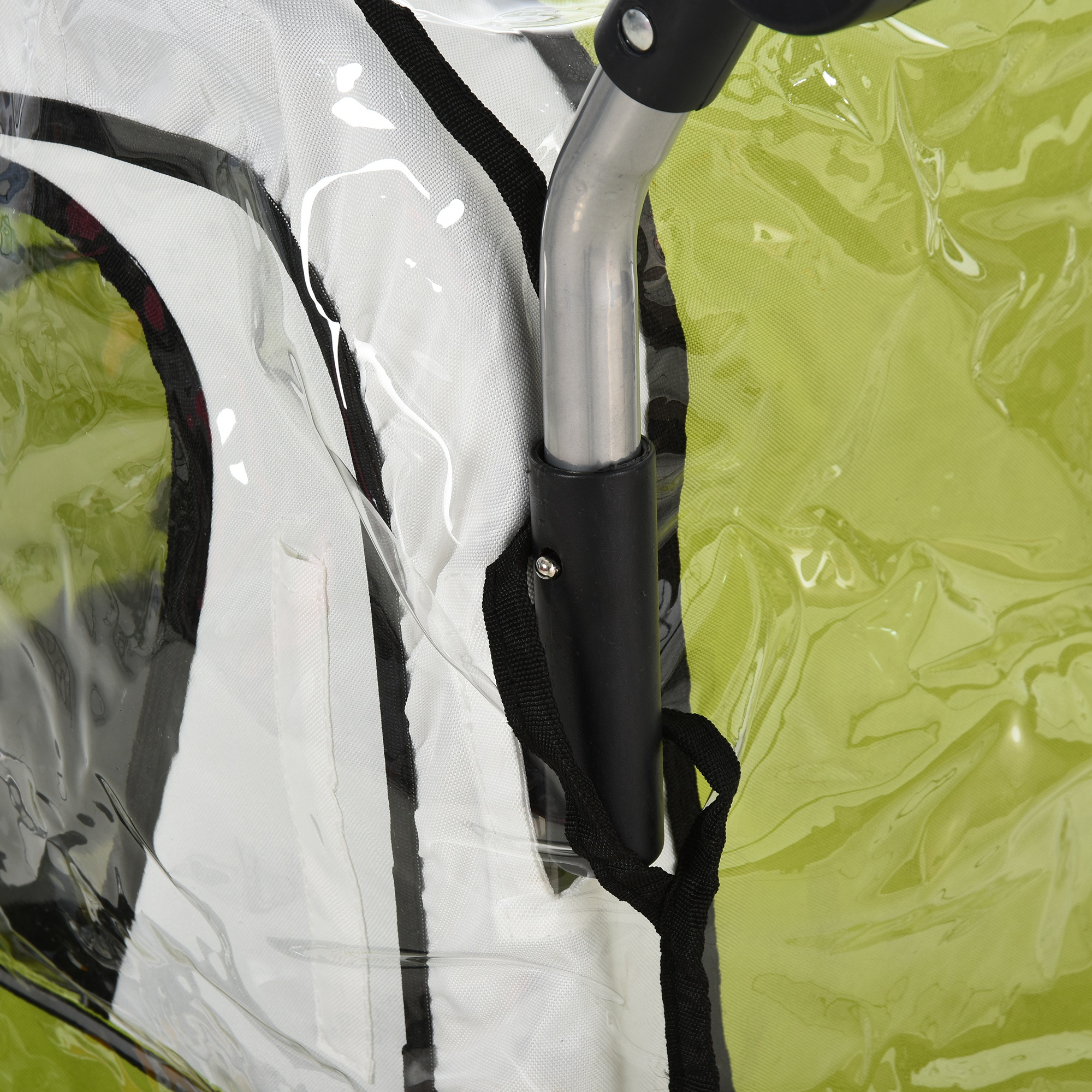 Faltgarage für Kinderanhänger, wasserdicht Abdeckung mit UV-Schutz, Regenschutz 76 x 61 x 61 cm, Transparent