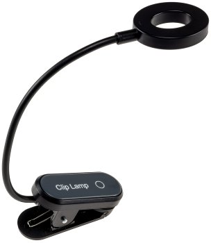 LED Akku-Leseleuchte / Klemmleuchte, 18cm Schwanenhals, dimmbar, 25lm