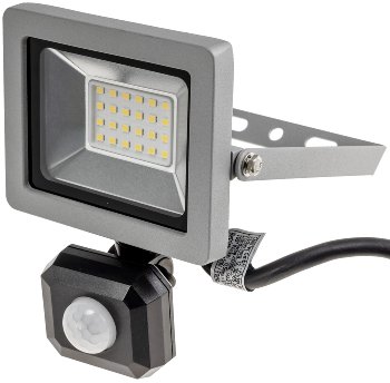 LED-Fluter SlimLine "CTF-SLT10 PIR", 10W, IP44, 923lm, 4000K, Bewegungsmelder