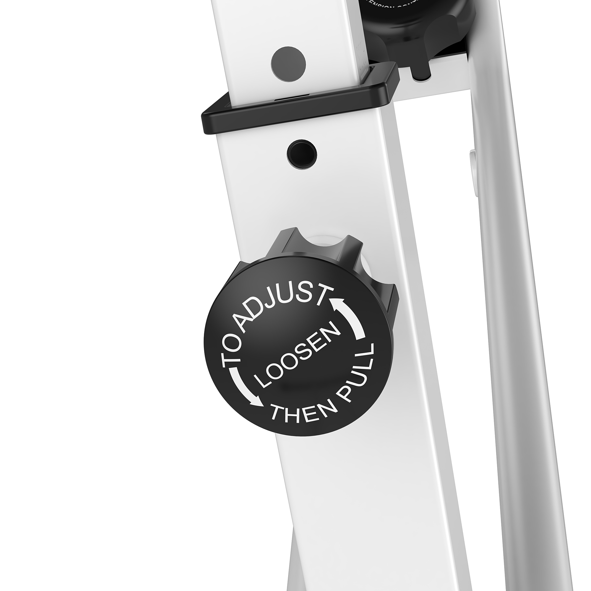 Heimtrainer Fahrradtrainer mit 8 stufig einstellbarem Magnetwiderstand höhenverstellbar Stahl Schwarz+Grau