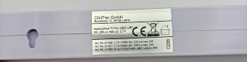 LED Notleuchte "CTNL-30 SMD-UB", Lithium Akku 3,7V/1200mAh, 2W, 30x2x3cm