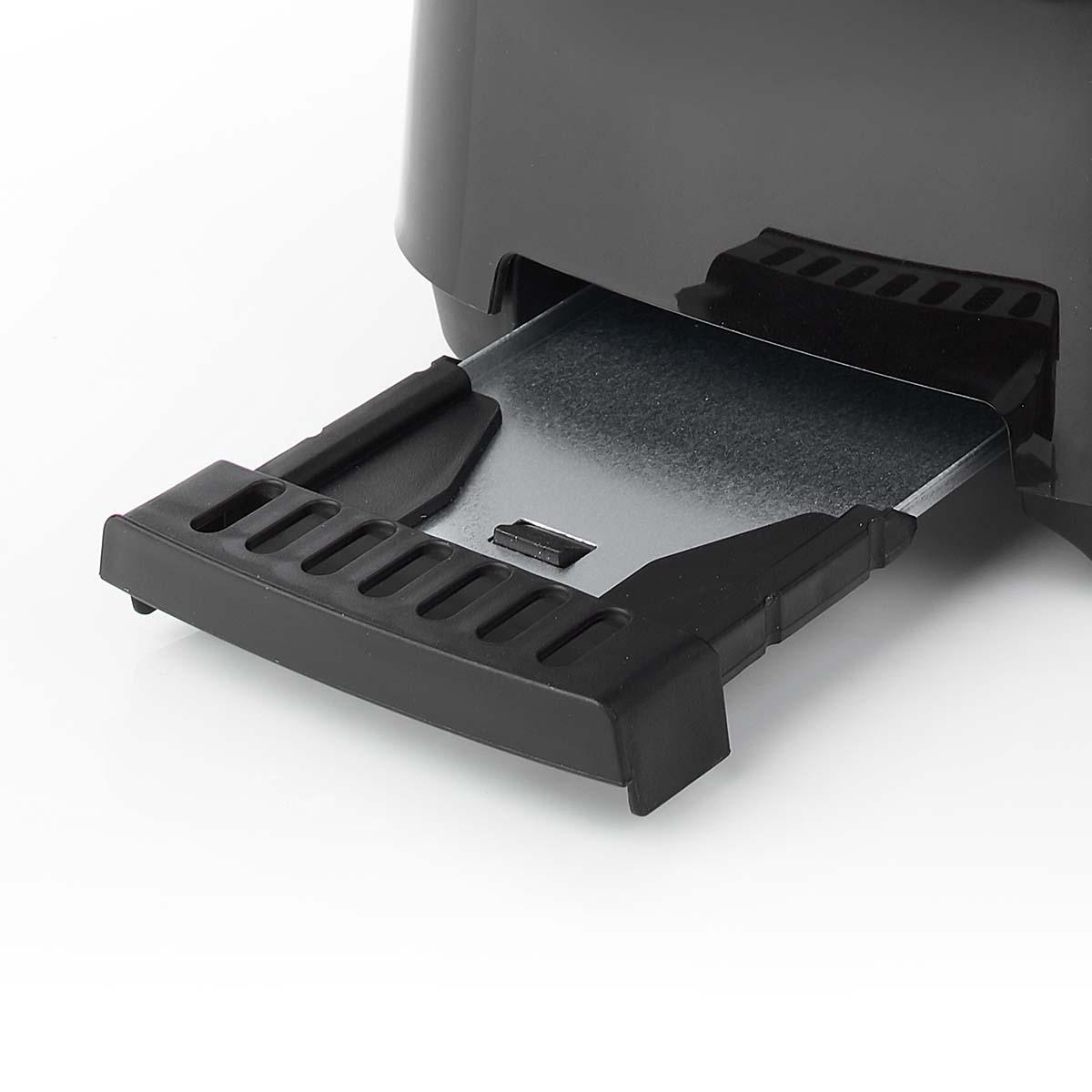 Toaster | 2 Brotscheiben | 2 Steckplätze | Bräunungsstufen: 6 | schwarz