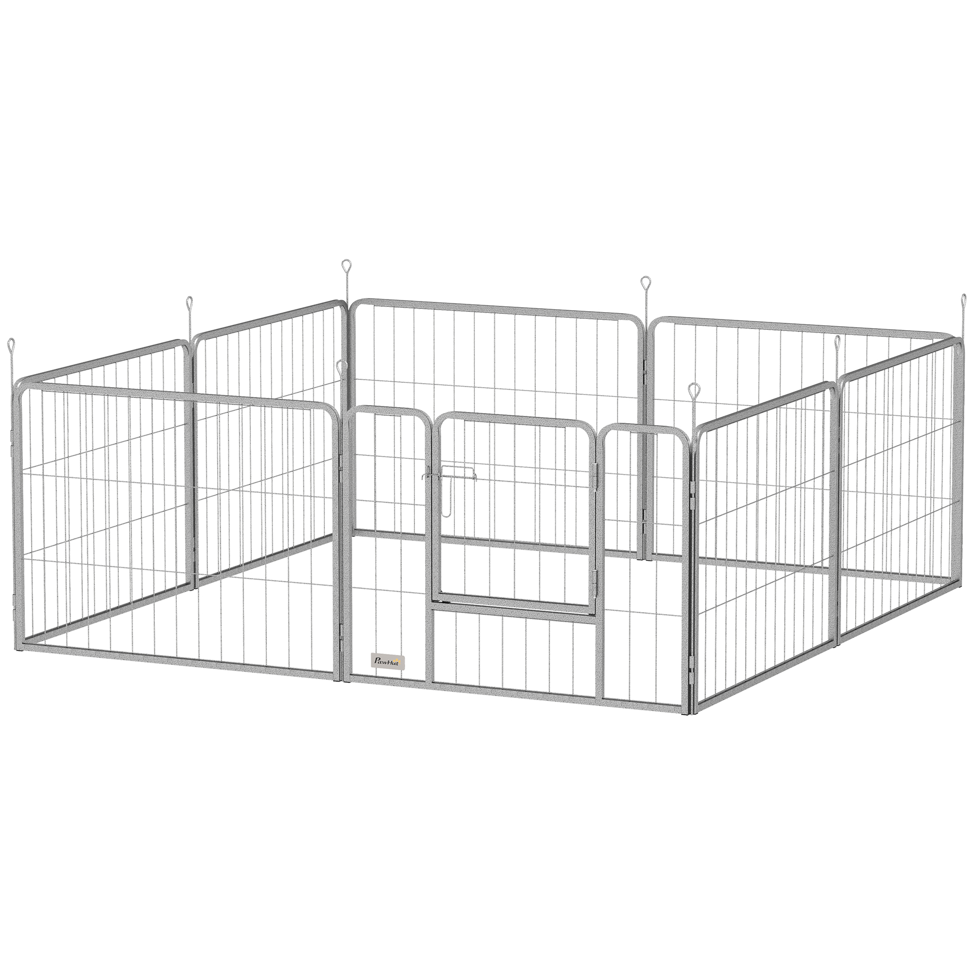 Haustiergehege, Hundezaun, Haustierspielplatz, flexibel anpassbar, rostfreier Stahl Haustiergehege, Hundezaun, Haustierspielplatz, flexibel anpassbar, rostfreier Stahl