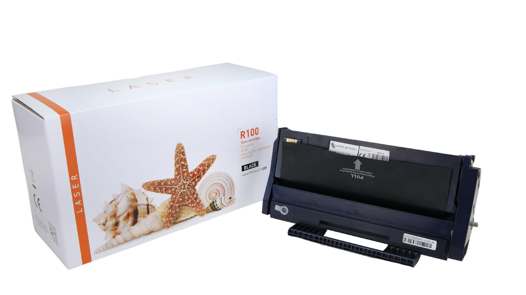 SP100 alternativ Toner schwarz für Ricoh / 407166 / 1.200 Seiten SP100 alternativ Toner schwarz für Ricoh / 407166 / 1.200 Seiten
