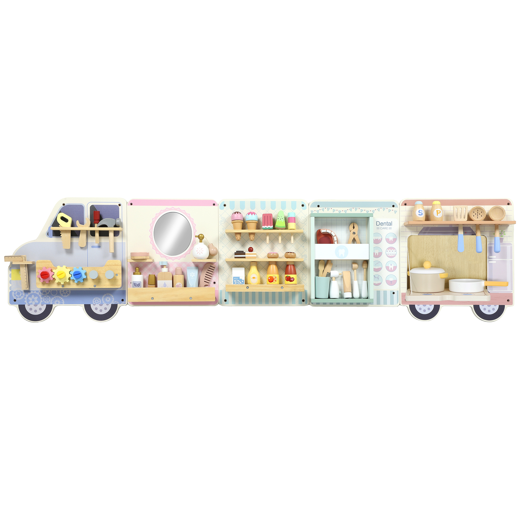 Montessori Busy Board Sensorisches Spielzeug im Truck-Design ab 3 Jahre