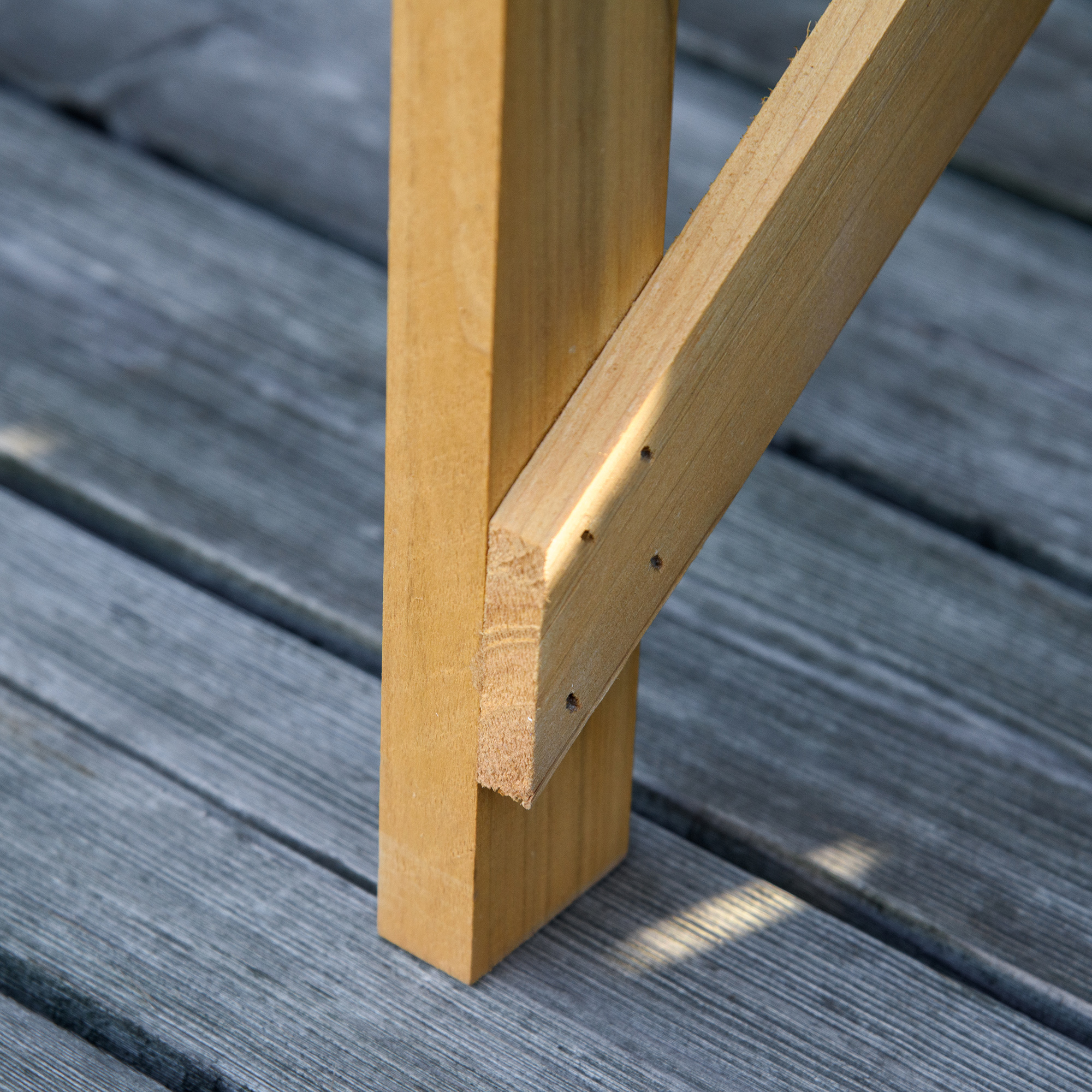 Pflanztisch mit Ablagefläche Blumentisch Gärtnertisch Garten Holz Hellbraun 80 x 40 x 84 cm