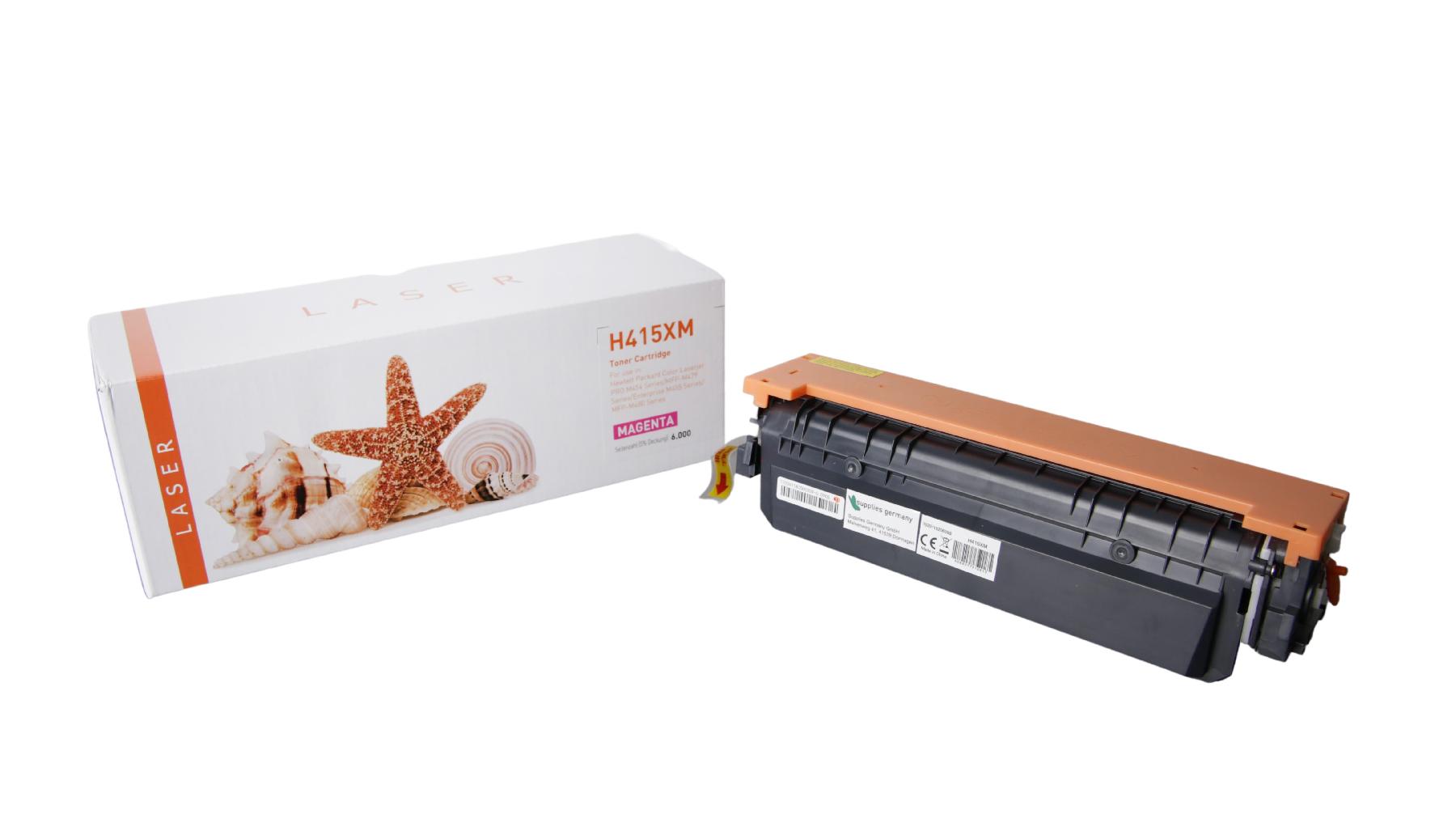 415XM alternativ Toner Magenta für HP / W2033X / 6.000 Seiten 415XM alternativ Toner Magenta für HP / W2033X / 6.000 Seiten