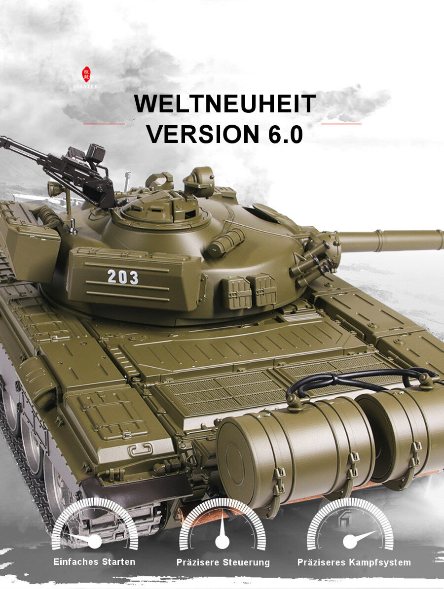 RC Panzer "T-72" - Metallgetriebe ERA PRO