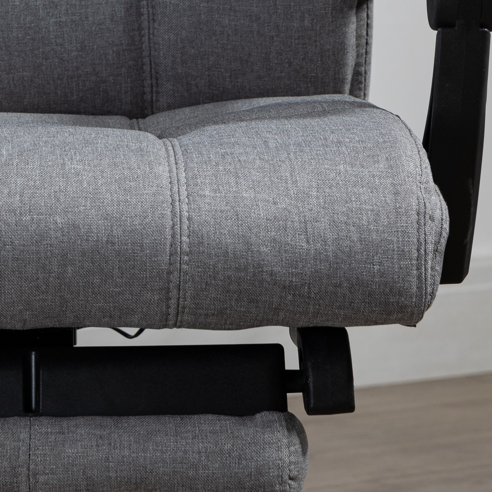 Bürostuhl mit Massagefunktion, ergonomisch, 66x76x112-120cm, Grau
