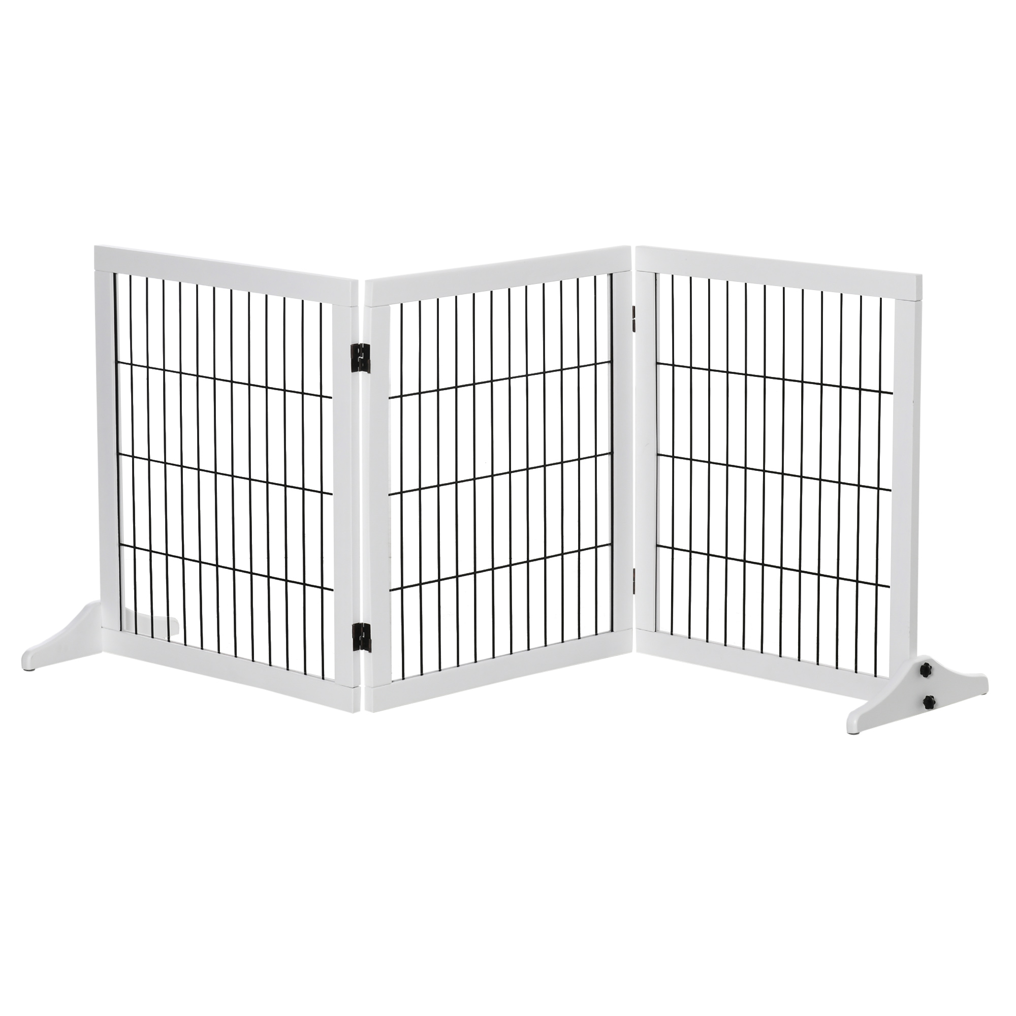 Absperrgitter für Hunde Schutzgitter Hundegitter mit Stützfüßen Treppengitter Hundeabsperrgitter Türschutzgitter für Kamin & Ofen, Kiefernholz Weiß 185 x 36 x 71 cm Absperrgitter für Hunde Schutzgitter Hundegitter mit Stützfüßen Treppengitter Hundeabsperrgitter Türschutzgitter für Kamin & Ofen, Kiefernholz Weiß 185 x 36 x 71 cm