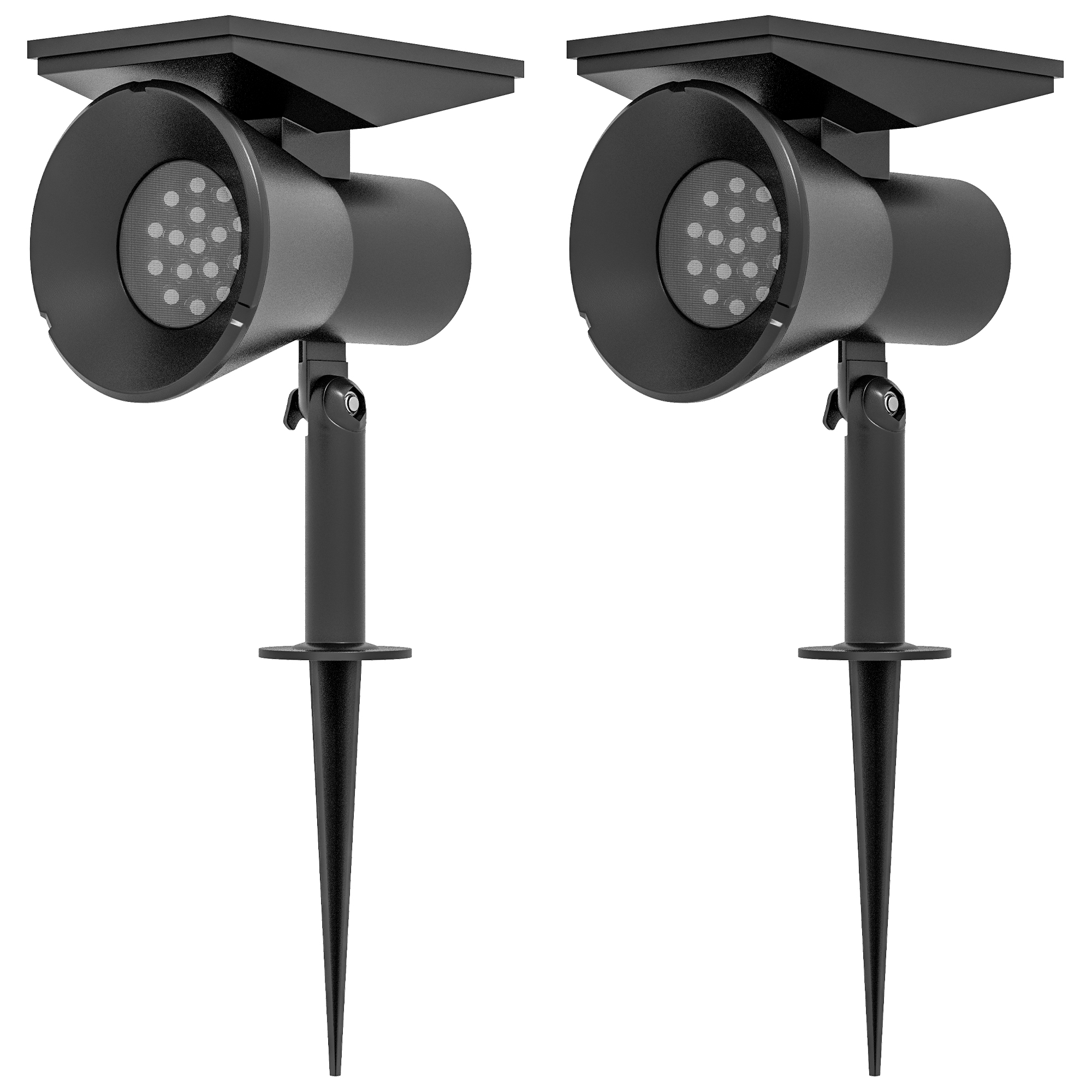 Solarleuchten, 2 Stück Solarlampen, Solar Gartenleuchte mit 2 Lichtfarben, Boden-/Wandmontage, IP54 Wasserdicht für Balkon, Terrasse, Schwarz Solarleuchten, 2 Stück Solarlampen, Solar Gartenleuchte mit 2 Lichtfarben, Boden-/Wandmontage, IP54 Wasserdicht für Balkon, Terrasse, Schwarz