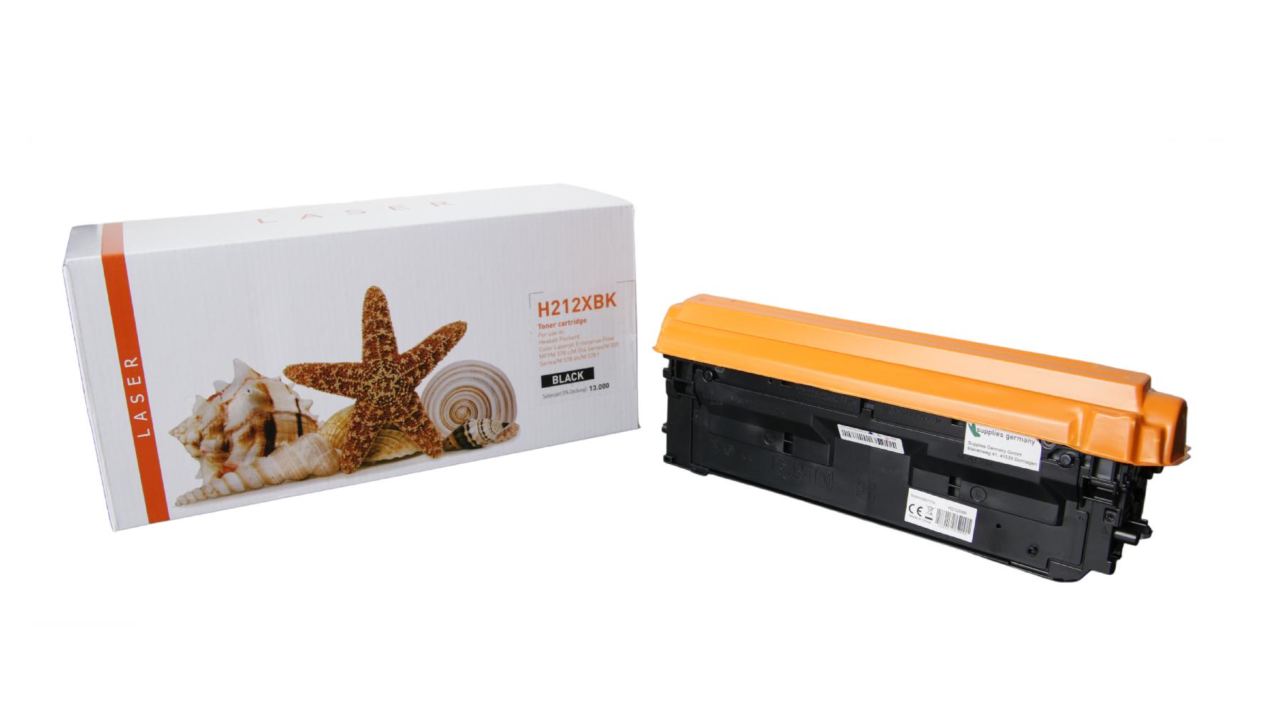 212XBK alternativ Toner black für HP / W2120X / 13.000 Seiten