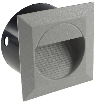 LED Wandeinbauleuchte "WEL Q14" / IP65, 14 LEDs, Aluminium, warmweiß
